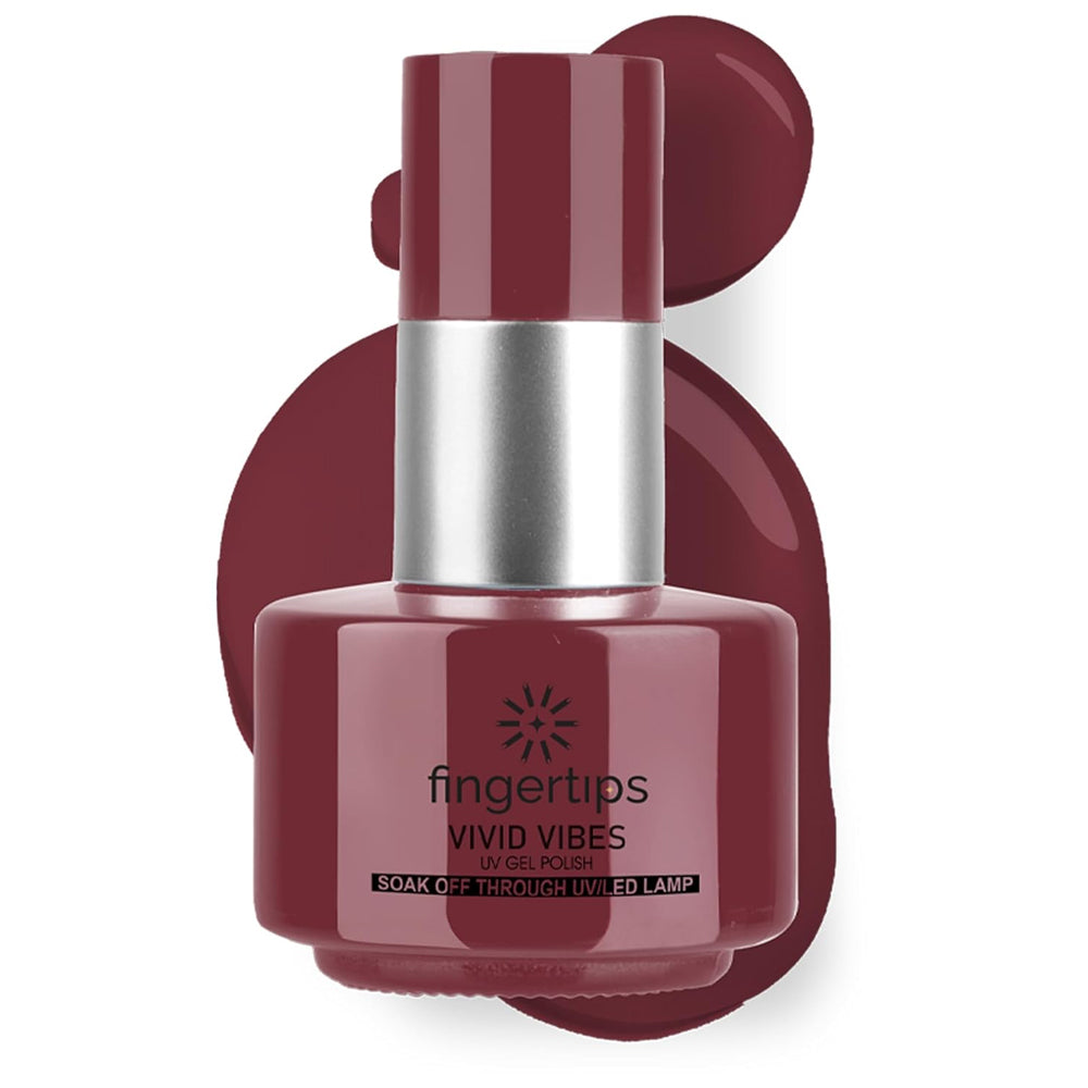 Fingertips Vivid Vibes Coffee Desire UV Gel Polish (Shade 22) – Long-Lasting Soak-Off Gel Nail Color, 16ml