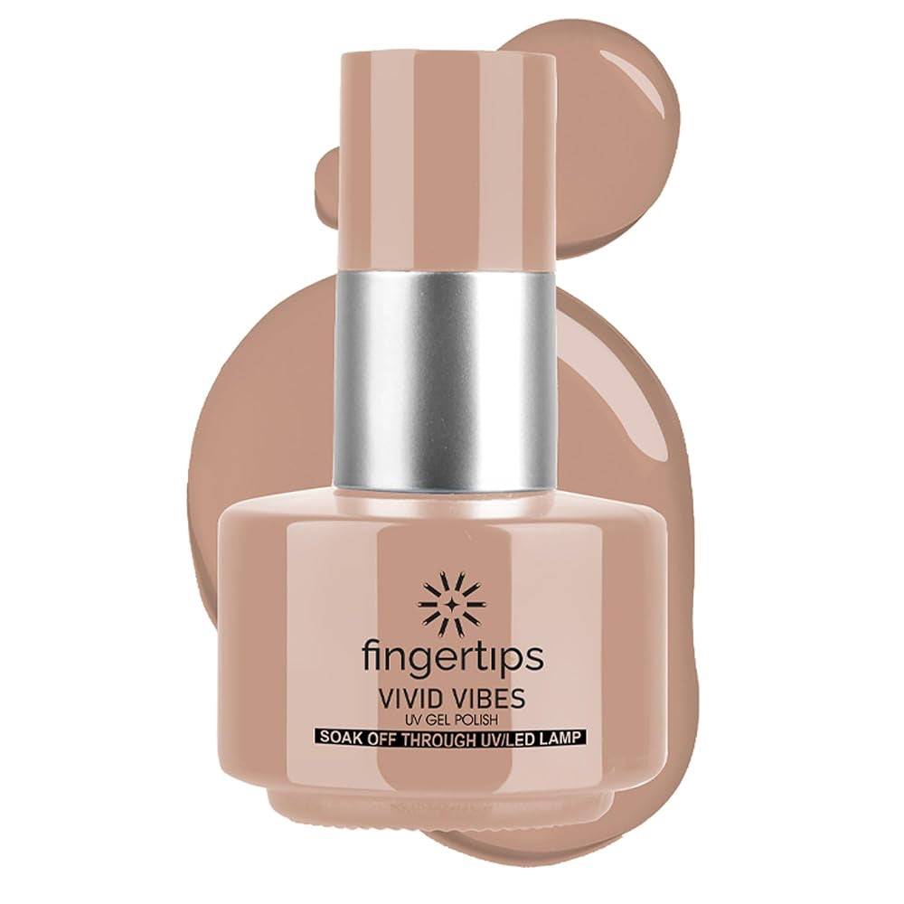 Fingertips Vivid Vibes Creamy Crush UV Gel Polish (Shade 21) – Long-Lasting Soak-Off Gel Nail Color, 16ml