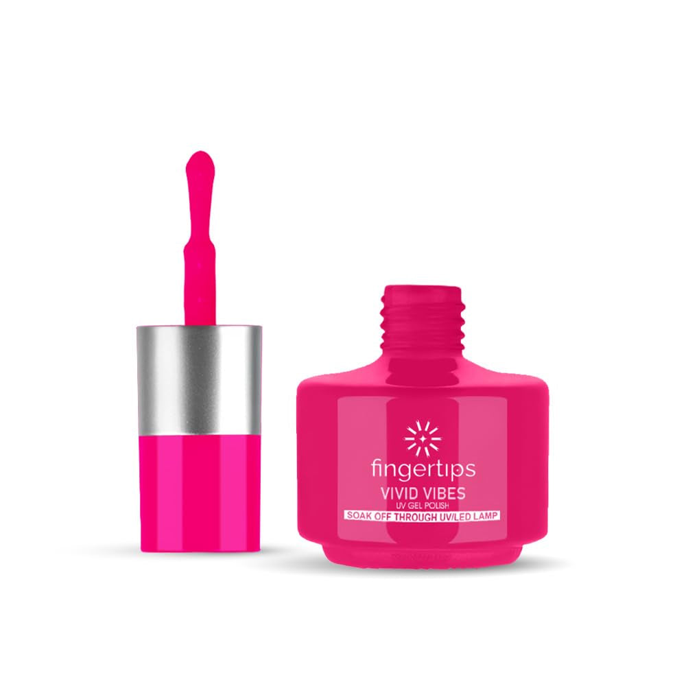 Fingertips Vivid Vibes Cum Yum-Yum UV Gel Polish (Shade 54) – Long-Lasting Soak-Off Gel Nail Color, 16ml