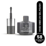 image, Fingertips Vivid Vibes Holographic Silver UV Gel Polish (Shade 58) – Long-Lasting Soak-Off Gel Nail Color, 16ml