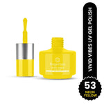 image, Fingertips Vivid Vibes Neon yellow UV Gel Polish (Shade 53) – Long-Lasting Soak-Off Gel Nail Color, 16ml
