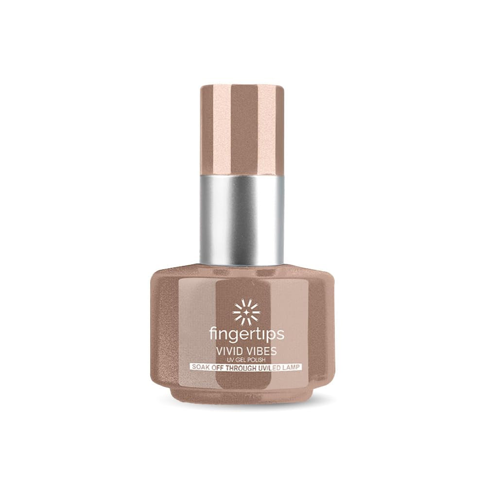 Fingertips Vivid Vibes Nude Glow UV Gel Polish (Shade 71) – Long-Lasting Soak-Off Gel Nail Color, 16ml