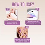 image, Fingertips Vivid Vibes Glitery Lilac UV Gel Polish (Shade 36) – Long-Lasting Soak-Off Gel Nail Color, 16ml