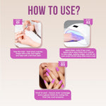 image, Fingertips Vivid Vibes Cotton Candy UV Gel Polish (Shade 42) – Long-Lasting Soak-Off Gel Nail Color, 16ml