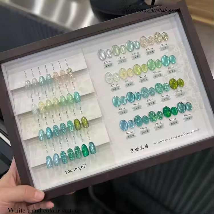 Youse Gel Jade Cat Eye Gel Polish 15ml – Luxury Magnetic Effect | Free Shade Card & Magnet