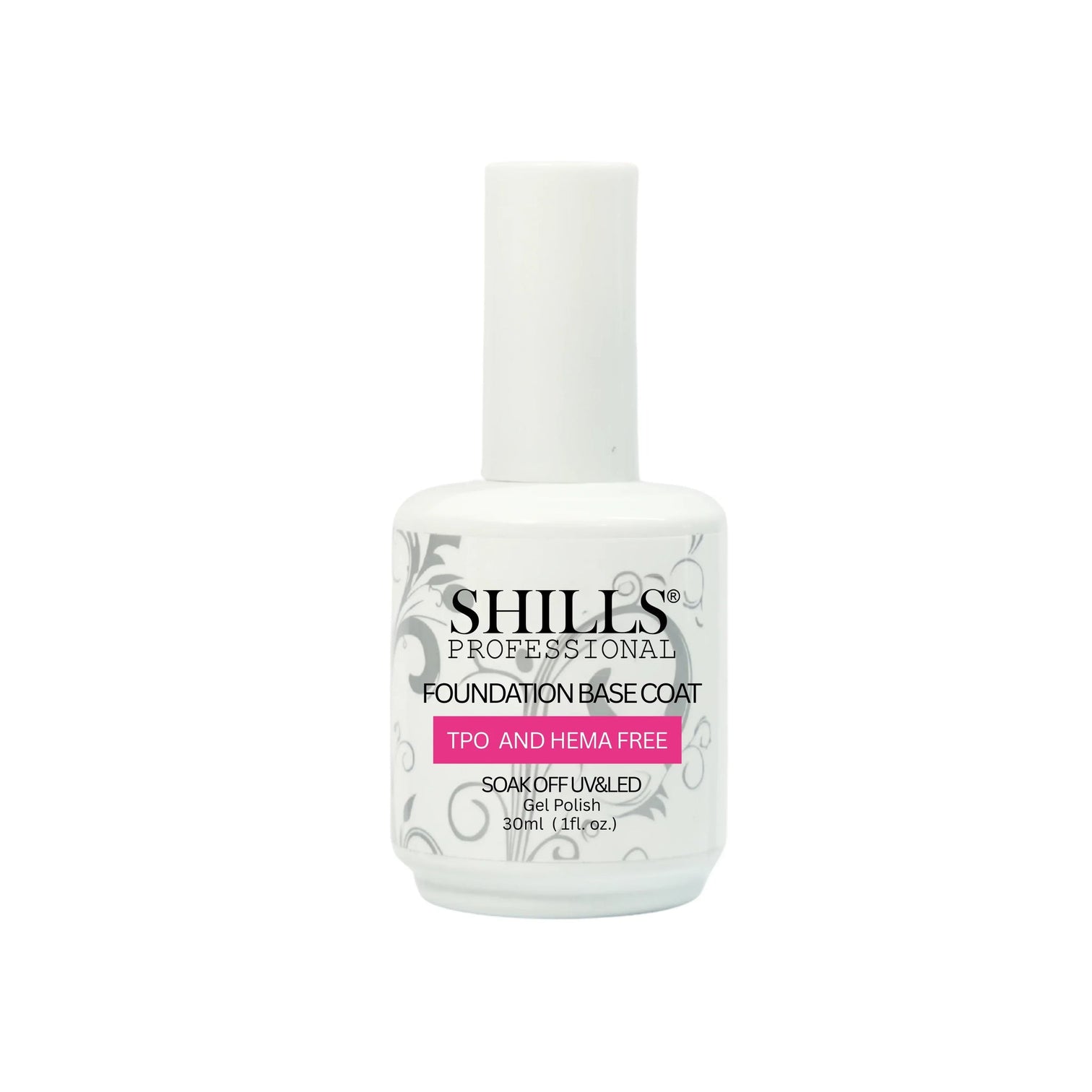 Shills Professional Base Coat Gel – 30ml | HEMA & TPO Free | Long-Lasting Nail Foundation