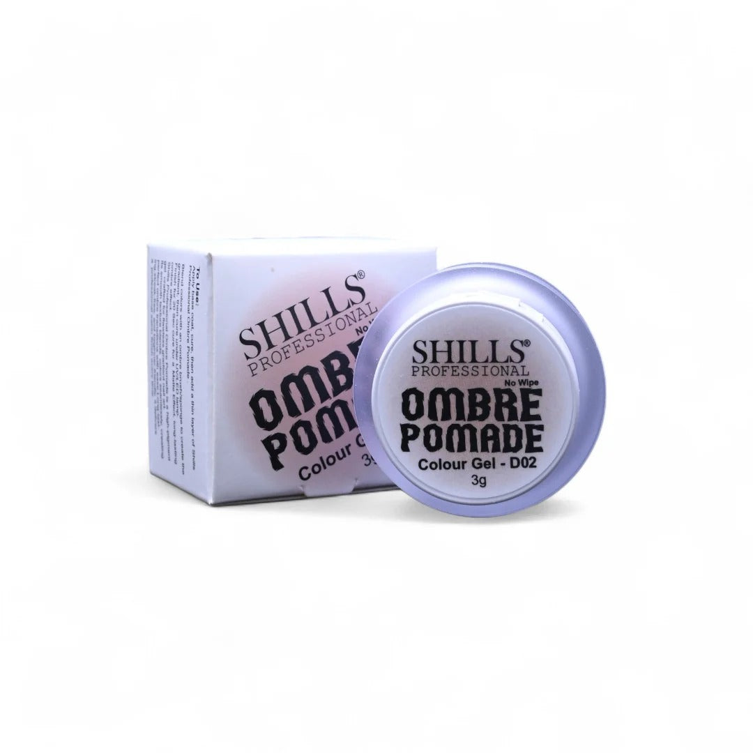 Shills Professional Ombre Pomade Colour Gel D02 – No Wipe Nail Art Gel 3g | Smooth Ombre Effect