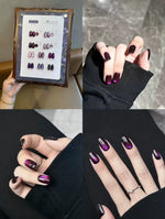 image, Venalisa Wine Purple Cat Eye Gel Polish – 10 Colors Shade Chart with Free Magnet | Magnetic UV/LED Nail Gel
