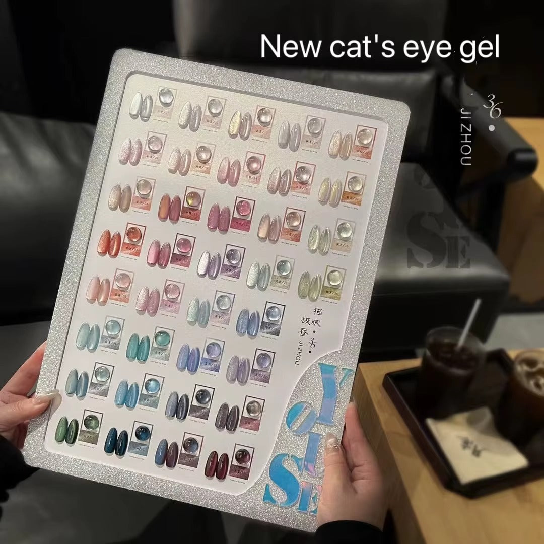 YOUSE Gel Cat Eye Set – 36 Magnetic Colors | Professional 9D Galaxy Effect Nail Gel Polish Collection