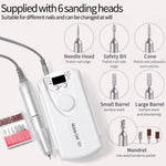 image, Sevyn Colors Professional Nail Drill Machine 45000RPM – 6 Bits, Low Noise, Portable E-File for Acrylic &amp; Gel Nails
