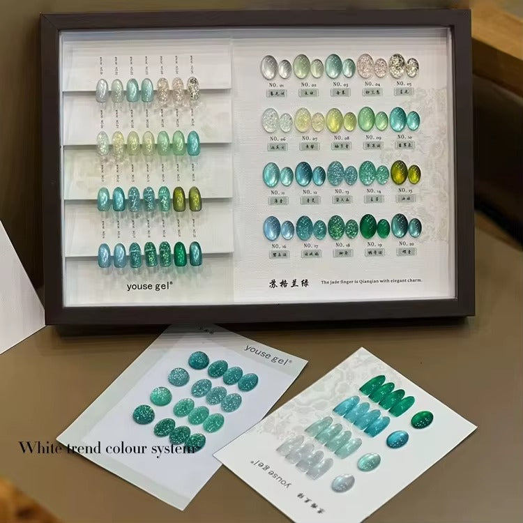 Youse Gel Jade Cat Eye Gel Polish 15ml – Luxury Magnetic Effect | Free Shade Card & Magnet