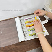 Sevyn Colors Magnetic Nail Art Display Book – Professional Gel Polish Swatch Organizer & Nail Color Chart Album