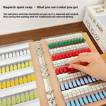 image, Sevyn Colors Magnetic Nail Art Display Book – Professional Gel Polish Swatch Organizer &amp; Nail Color Chart Album
