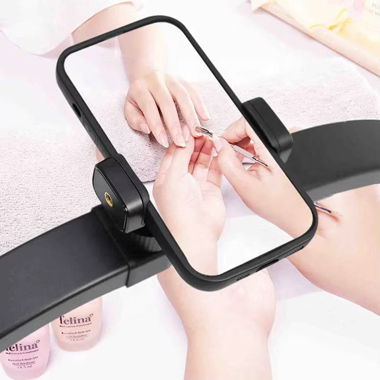 Sevyn Colors Foldable Half Moon LED Light with Phone Holder – 3 Color Modes | Portable Arch Light for Nail Techs & Beauty Pros