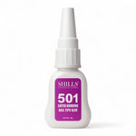 image, SHILLS Professional 501 Super Bonding Nail Tips Glue 15g | Fast Dry, Strong Hold, Bubble-Free Adhesive for Nail Extensions &amp; Press-On Nails
