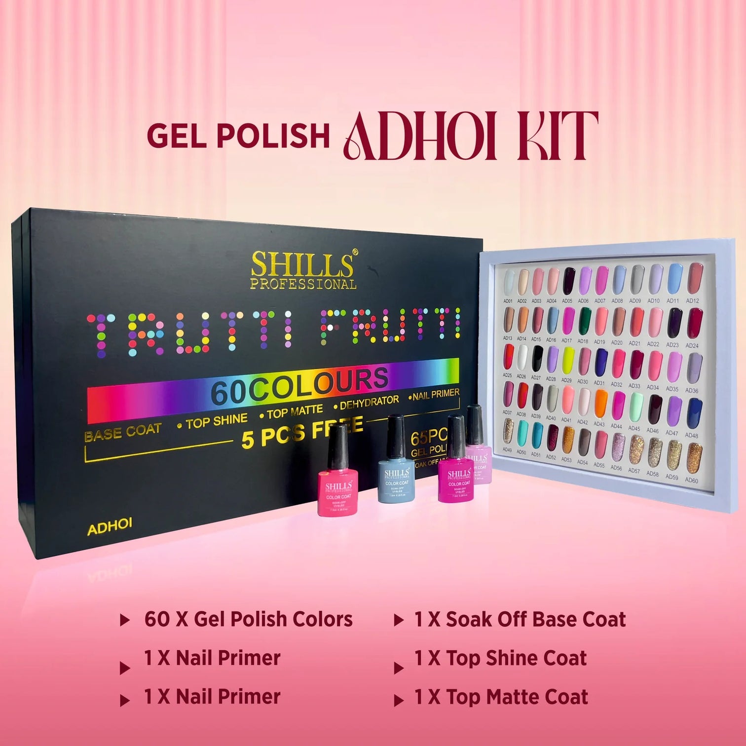 Shills Professional Gel Polish Kit 65 pcs ( Adhoi )