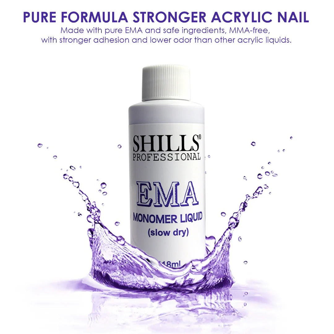 Shills Professional EMA Monomer Liquid (Slow Dry) for Acrylic Nails