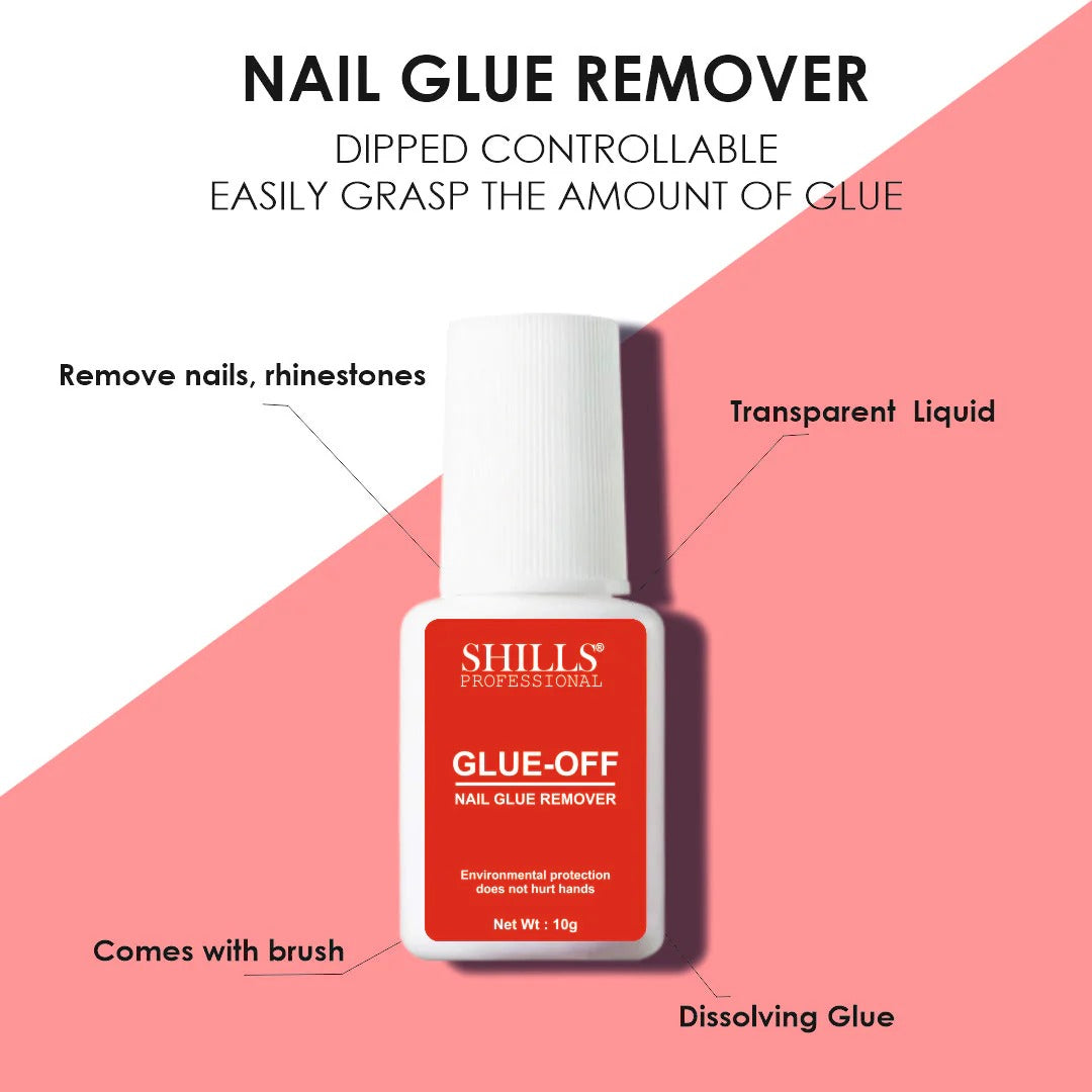 SHILLS Professional Glue-Off Nail Glue Remover (10g) – Safe & Easy Nail Glue Removal