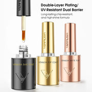 Venalisa Base Coat, Top Coat & Matte Top Set – Long-Lasting, UV-Resistant, High Shine & Matte Finish Nail Gel Set