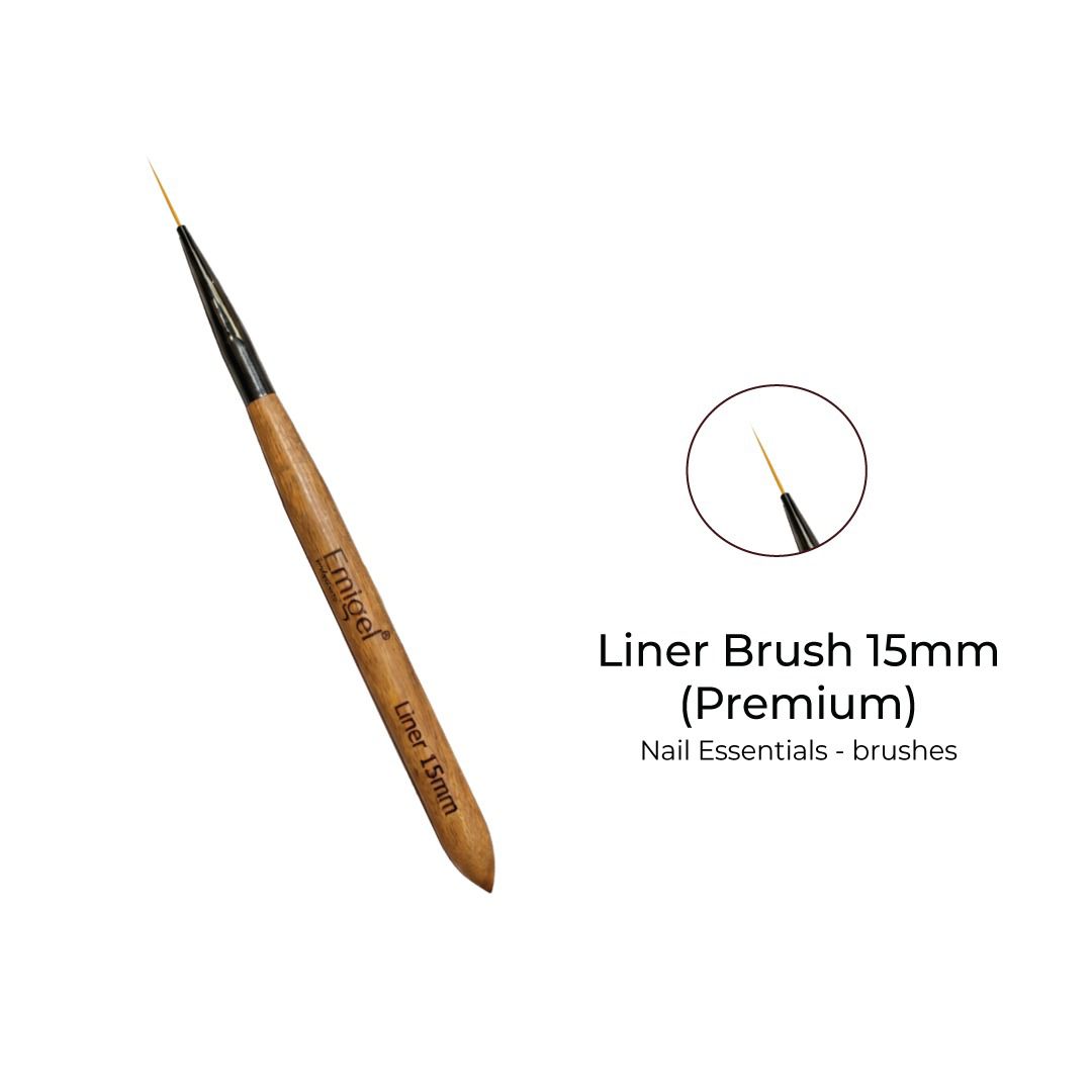 Emigel Professional Premium Nail Art Liner Brush – Ultra Fine Detail Brush for Nail Design