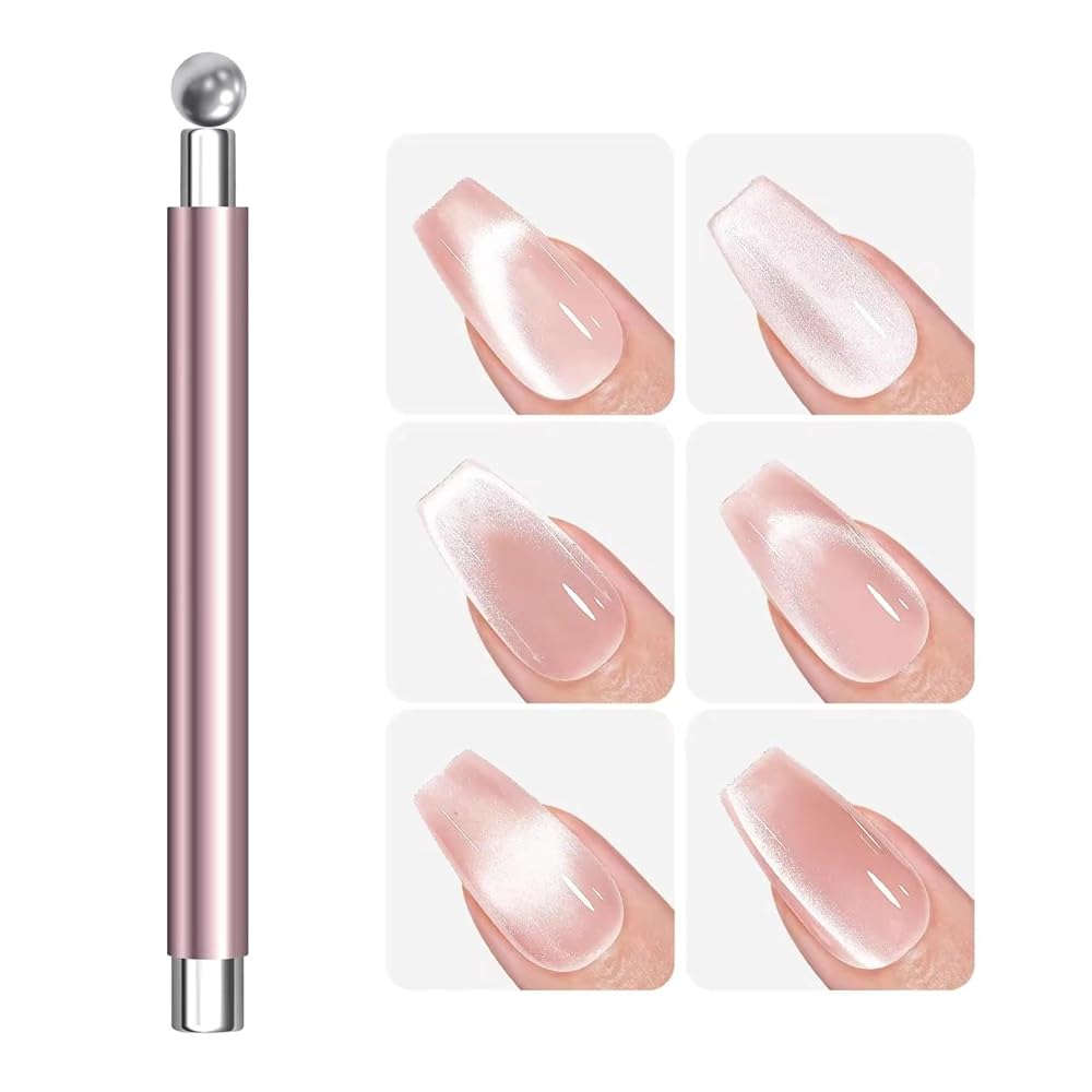 Double Head Cat Eye Nail Magnet Tool – Multifunctional Magnetic Pen for Cat Eye Gel Polish Nail Art