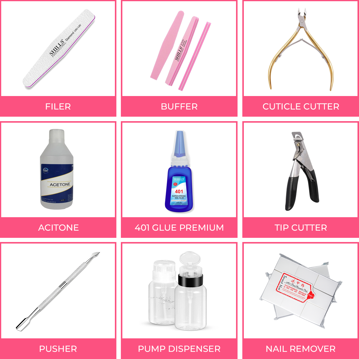 Sevyn Colors x Shills Professional Basic Nail Art Kit | Complete UV Gel Nail Starter Kit