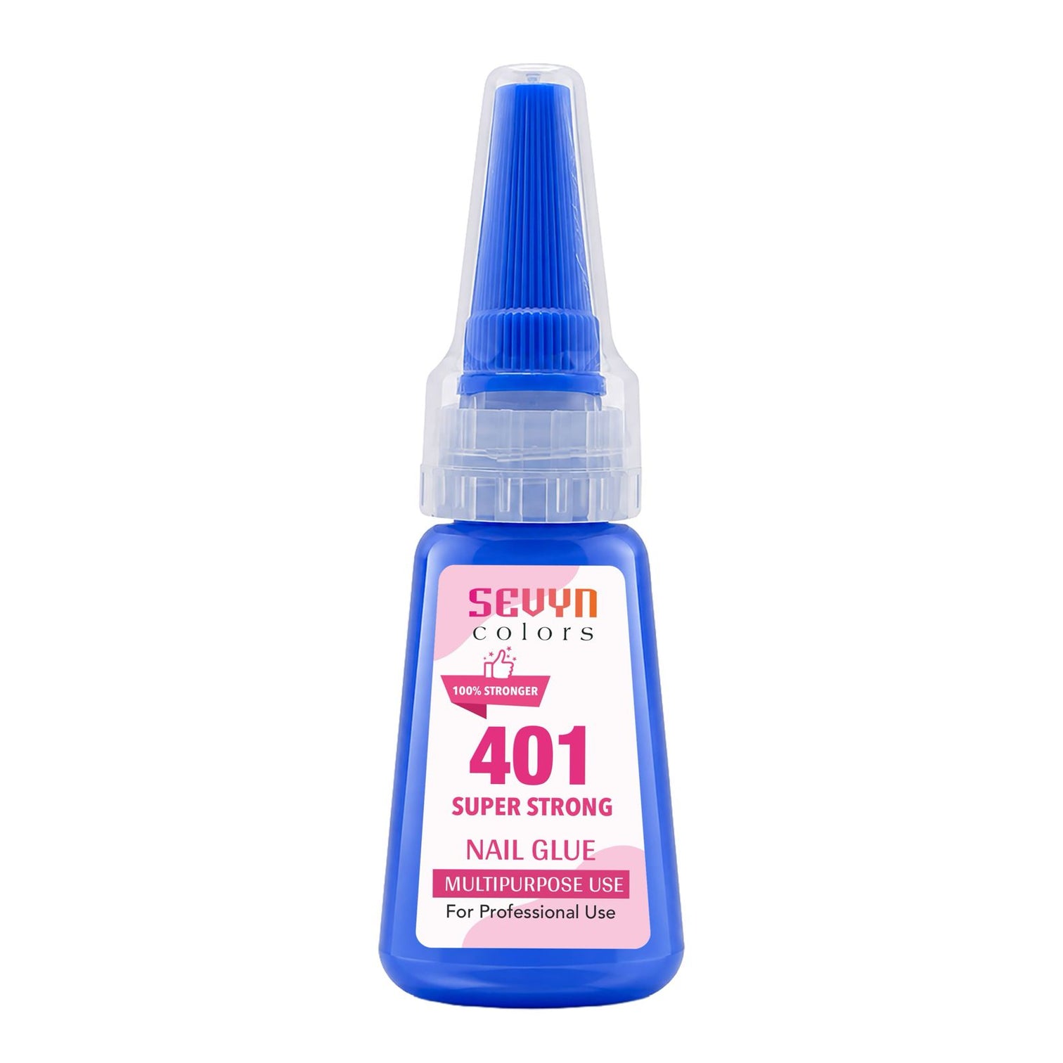 Sevyn Colors Professional 401 Nail Glue 20g – Super Strong Long-Lasting Adhesive for Nail Tips & Nail Art