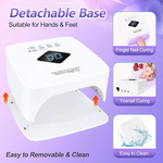 image, SUN510 Max UV/LED Nail Lamp – 30 Beads, Smart Sensor, Cordless Rechargeable Nail Dryer for Gel, Builder Gel &amp; Polygel (30s/60s/99s Timer)