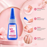 image, Sevyn Colors Professional 401 Nail Glue 20g – Super Strong Long-Lasting Adhesive for Nail Tips &amp; Nail Art