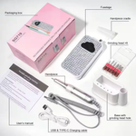 image, Sevyn Colors Professional 45000 RPM Electric Nail Drill Machine with LED Display | Rechargeable Nail E-File for Acrylic, Gel &amp; Manicure